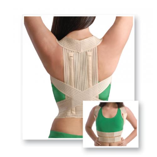 ზურგის ელასტიური კორსეტი მყარი ჩანართებით